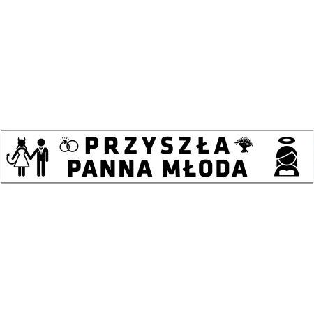 Szarfa RÓŻOWA Wieczór Panieński Przyszła Panna Młoda